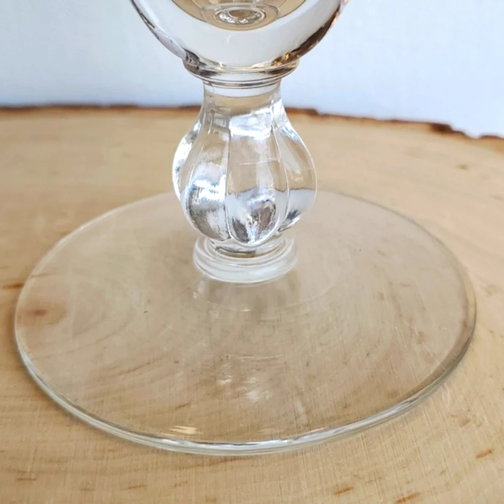 Vintage Libbey Pedastal Beer Glasses Pub and Inns Gold Detail Set of Two